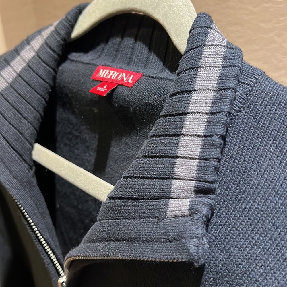Merona black 1/4 zip sweater | L - Picture 5 of 5